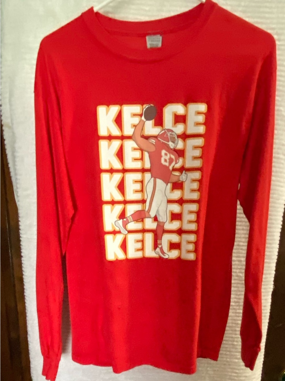 Kelce Graphic Long-Sleeve Tee - Red